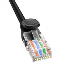 Baseus Ethernet CAT5, 1,5 m tinklo kabelis (juodas)
