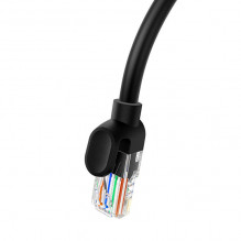 Baseus Ethernet CAT5, 1,5 m tinklo kabelis (juodas)
