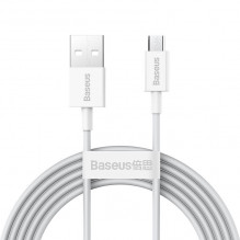„Baseus Superior“ serijos kabelis iš USB į mikro USB, 2A, 2m (baltas)
