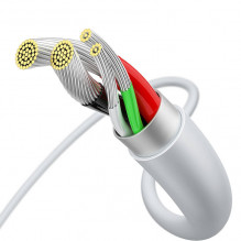 „Baseus Superior“ serijos kabelis iš USB į mikro USB, 2A, 2m (baltas)