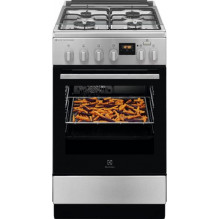 Gas stove with electric oven Electrolux LKK560208X