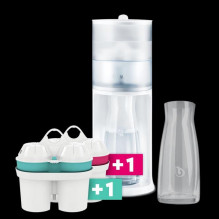 BWT water filter station AQUAlizer with glass container (2 pcs.) + magnesium (1 pc.) + zinc (1 pc.) 125305476