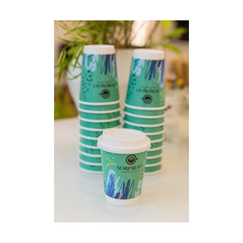 12oz SORPRESO Latte Double Walled Disposable Cup (20 pcs.)
