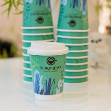 12oz SORPRESO Latte Double Walled Disposable Cup (20 pcs.)