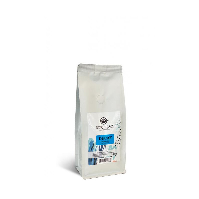 Coffee beans without caffeine SORPRESO Brazil Swiss water DECAF (250g)