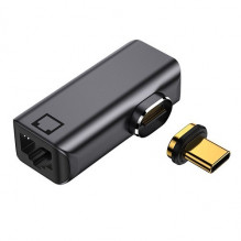 Magnetinis adapteris USB Type-C - RJ-45, 100/ 1000Mb