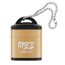 Mažas atminties kortelių skaitytuvas USB2.0 adapteris, skirtas Micro SD SDHC SDXC TF atminties kortelei, oranžinės spalvos
