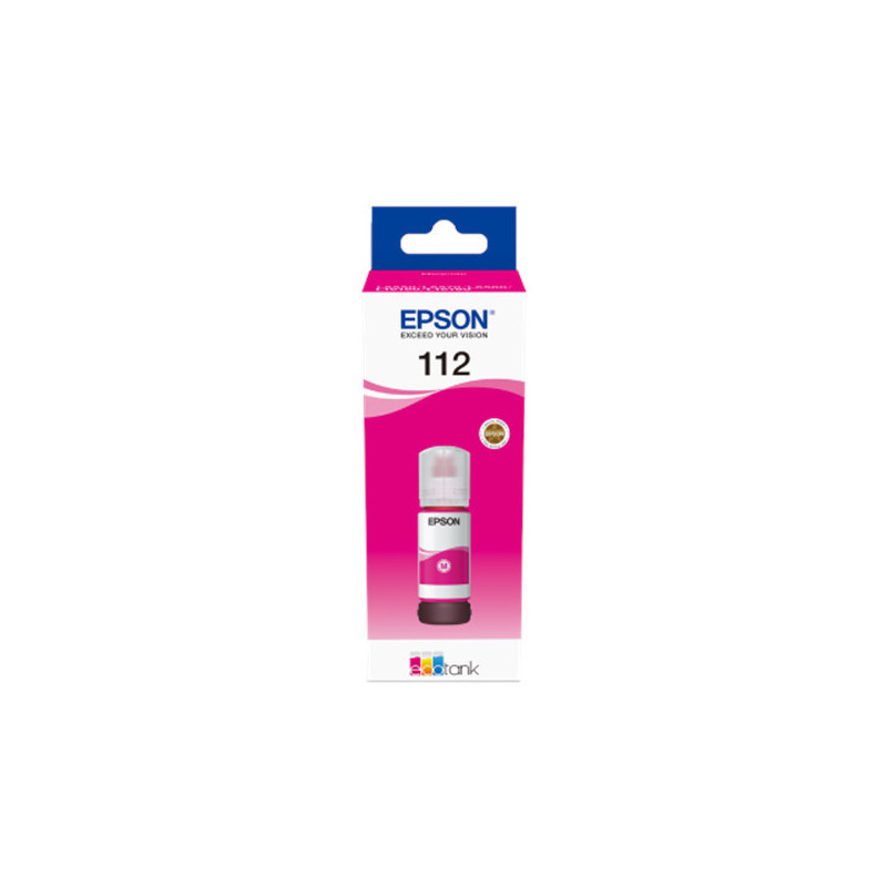 OEM EPSON 112 EcoTank Pigment Magenta ink bottle 