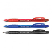 Forpus Clicker automatic ballpoint pen, 0.7mm, red