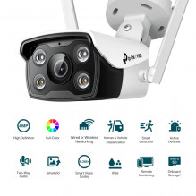 TP-LINK VIGI 4MP Outdoor Full-Color Wi-Fi Bullet Network Camera, 4 mm