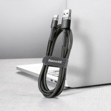 Baseus Cafule USB-C laidas 2A 3m (juoda + pilka)