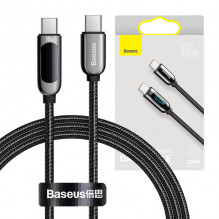 „Baseus“ ekrano kabelis nuo USB-C iki C tipo 100 W 1 m (juodas)