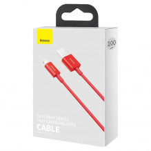 Baseus Superior Series Cable USB to iP 2.4A 1m (red)