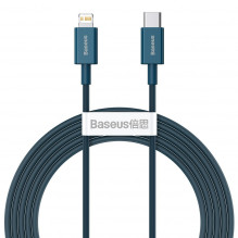 „Baseus Superior“ serijos USB-C laidas iki „iP“, 20 W, PD, 2 m (mėlynas)