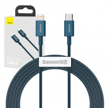 „Baseus Superior“ serijos USB-C laidas iki „iP“, 20 W, PD, 2 m (mėlynas)