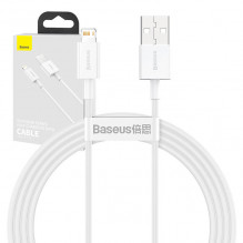 „Baseus Superior“ serijos USB kabelis su „Lightning 2,4A“ 1,5 m (baltas)