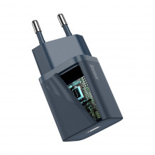 „Baseus Super Si“ greitas įkroviklis 1C 20 W su USB-C laidu, skirtas „Lightning“ 1 m (mėlynas)