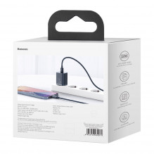 „Baseus Super Si“ greitas įkroviklis 1C 20 W su USB-C laidu, skirtas „Lightning“ 1 m (mėlynas)