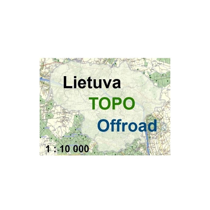 Lietuvos TOPO Offroad žemėlapis