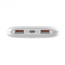 LDNIO PR1009 Powerbank 2 USB (baltas) + MicroUSB laidas