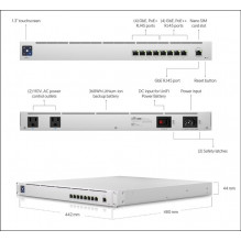 UBIQUITI Switch with integrated 368Wh Lithium-ion battery Mission Critical