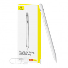 Aktyvus rašiklis Baseus Smooth Writing Series su įkraunamu USB-C (balta)