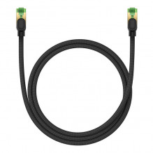 Braided network cable cat.8 Baseus Ethernet RJ45, 40Gbps, 1m (black)