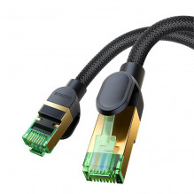 Braided network cable cat.8 Baseus Ethernet RJ45, 40Gbps, 20m (black)