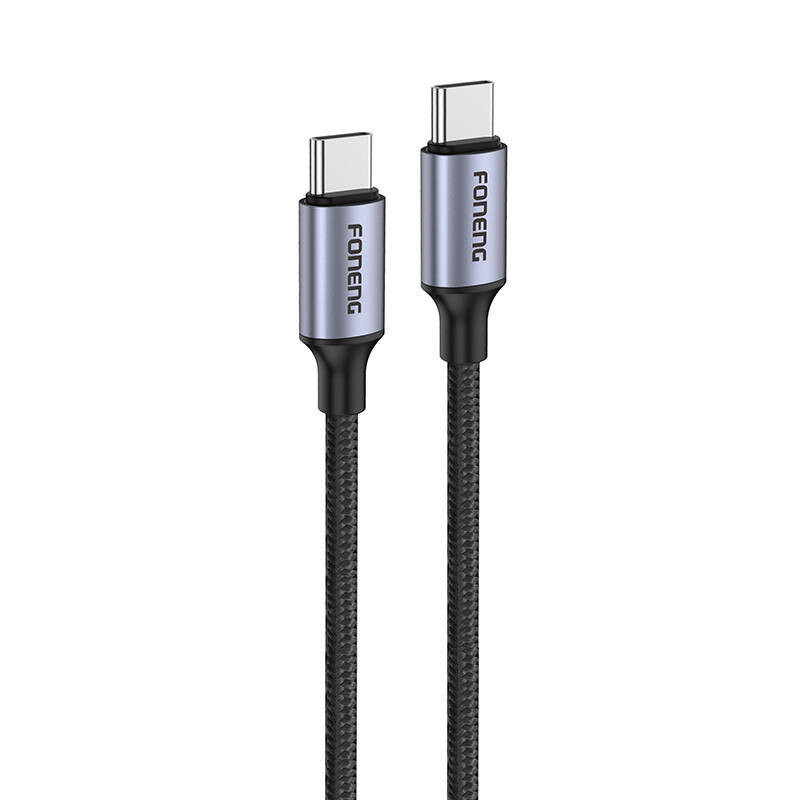 Laidas iš USB-C į USB-C Foneng X95 1,2 m 60 W (pilkas)