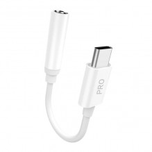 Dudao L16CPro USB-C adapteris prie 0,1 m lizdo (baltas)