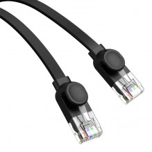 Flat Cable Baseus Ethernet RJ45, Cat.6, 12m (black)