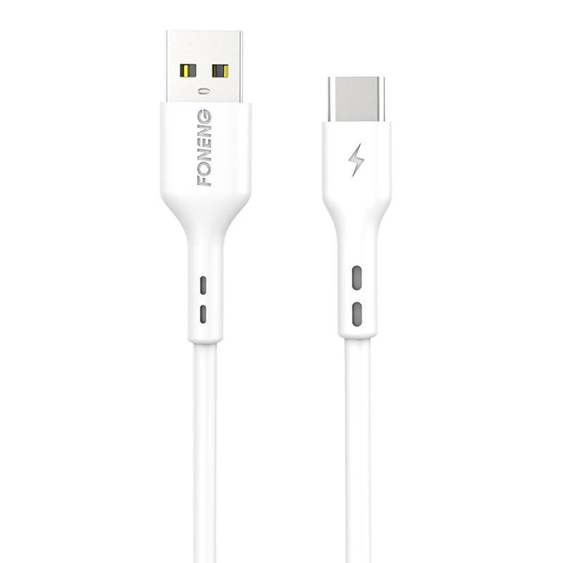 Foneng X36 USB į USB-C laidas, 2,4 A, 1 m (balta)