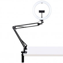 Desktop arm stand Puluz with 26cm LED Vlogging Ring PKT3090B