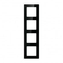 Quadruple frame socket Avatto N-TS10-Frame-B4 (black)
