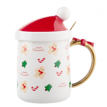 Christmas mug with lid and...