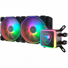 Cougar I Aqua ARGB 280 I 3MAQR280.0003 I AiO Liquid Cooling I Aqua ARGB 280 *1 + 140mm RGB fan x2 + remote control