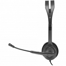 LOGITECH H111 Corded Stereo Headset - BLACK - 3.5 MM