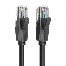 UTP CAT6 Vention IBEBH RJ45 Ethernet tinklo kabelis 1000Mbps 2m juodas