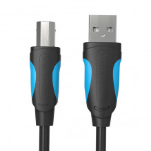 USB 2.0 A į USB-B spausdintuvo laidas Ventiliacija VAS-A16-B100 1m juoda