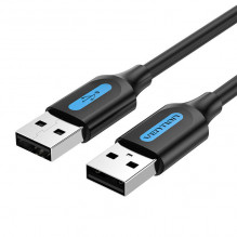 USB 2.0 laidas Ventiliacija COJBF 2A 1m juodas PVC