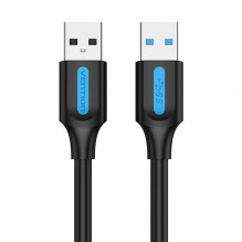 USB 3.0 cable Vention CONBI 2A 3m Black PVC