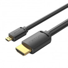 HDMI-D kištukas su HDMI-A kištuku, AGIBF 1 m, 4K 60 Hz (juodas)