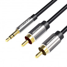 Cable Audio 3.5mm Male to 2x RCA Male Vention BCFBH 2m Black