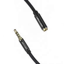 Garso kabelis TRRS 3,5 mm kištukinis iki 3,5 mm moteriškas ventiliatorius BHCBI 3 m juodas