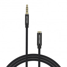 Cable Audio TRRS 3.5mm Male to 3.5mm Female Vention BHCBJ 5m Black