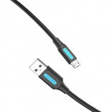 Kabelis USB 2.0 A į Micro USB Vention COLBD 3A 0,5m juodas