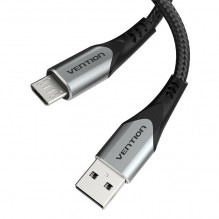 Kabelis nuo USB 2.0 A iki Micro USB Vention COAHD 3A 0,5 m pilkas