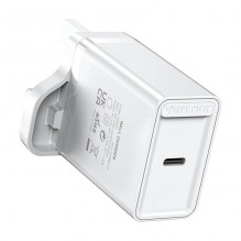USB-C sieninio įkroviklio ventiliacija FADW0-UK 20W UK balta
