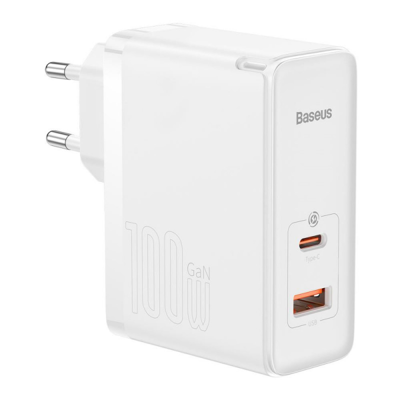 MOBILE CHARGER WALL 100W / WHITE CCGP090202 BASEUS