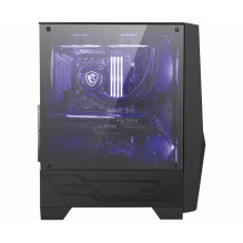 Case, MSI, MAG FORGE 100M, MidiTower, Not included, ATX, MicroATX, MiniITX, Colour Black, MAGFORGE100M